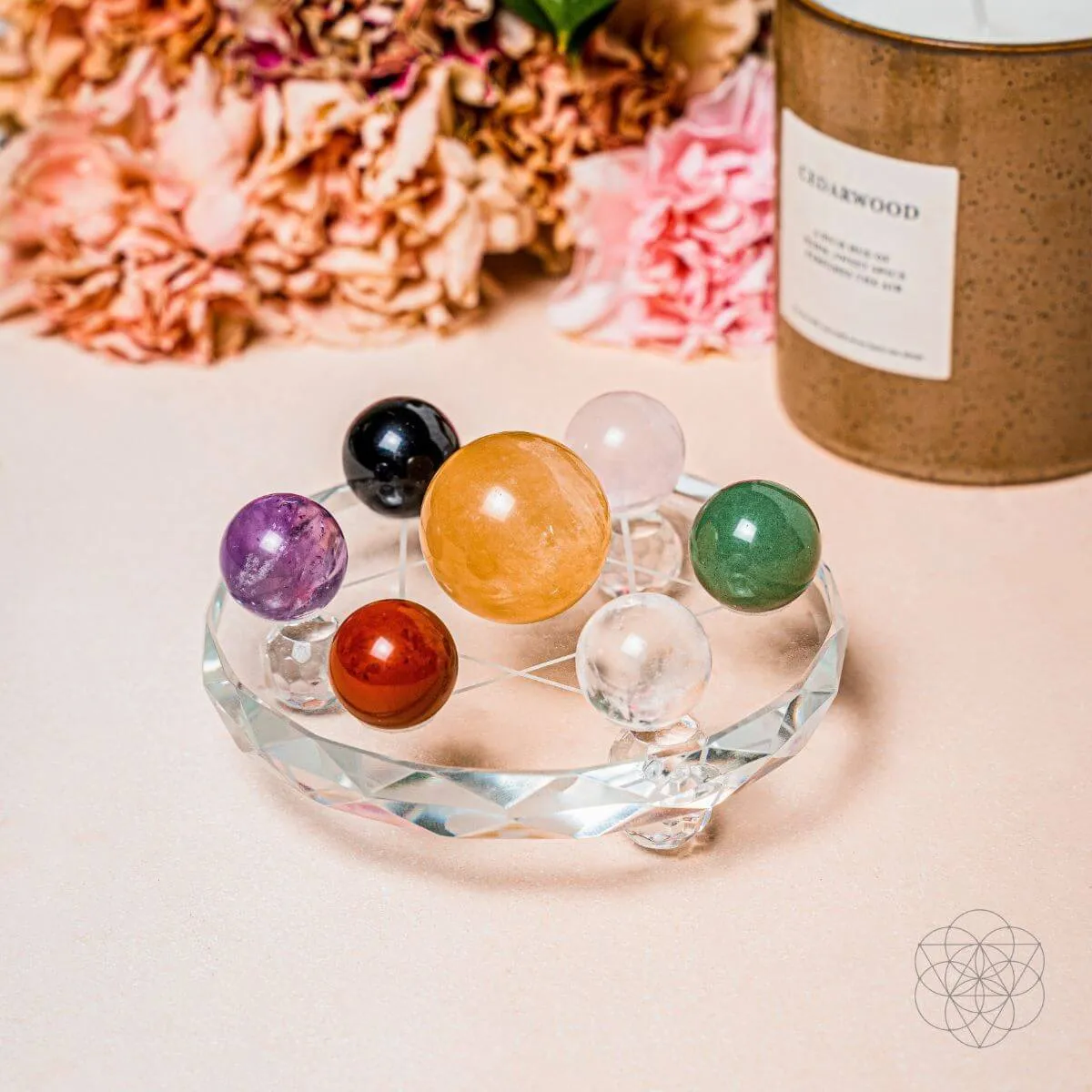 Feng Shui Crystal Ball Set