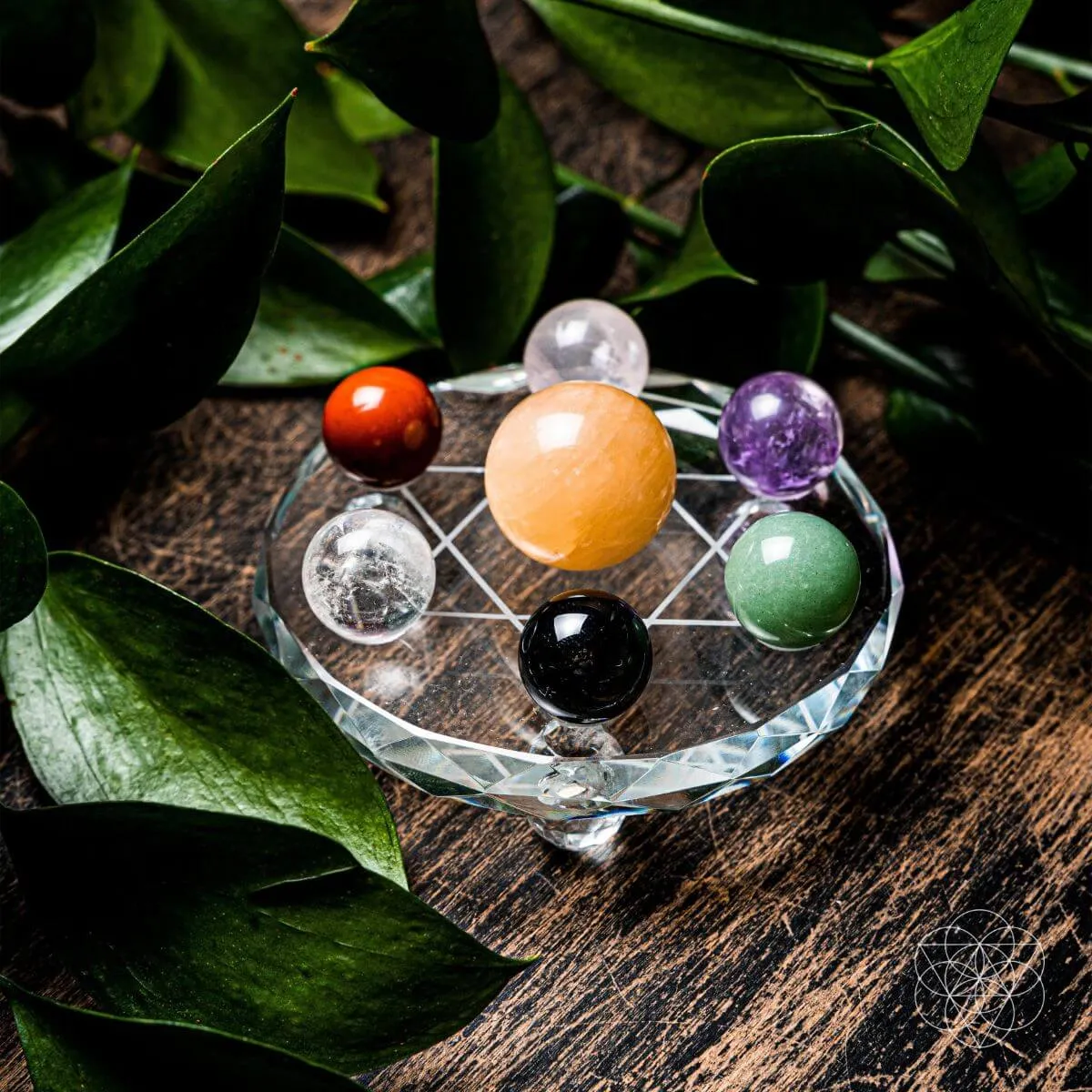 Feng Shui Crystal Ball Set