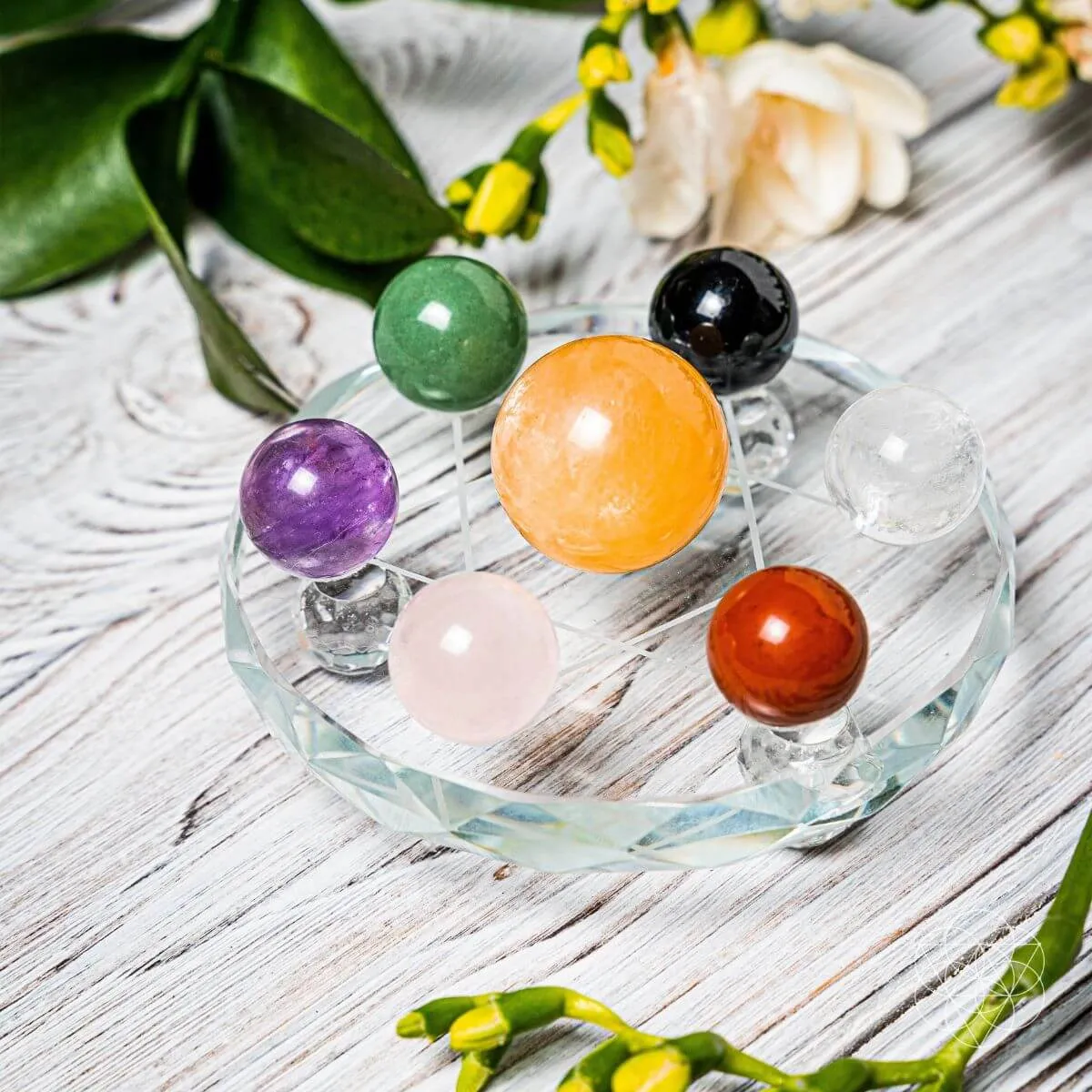 Feng Shui Crystal Ball Set