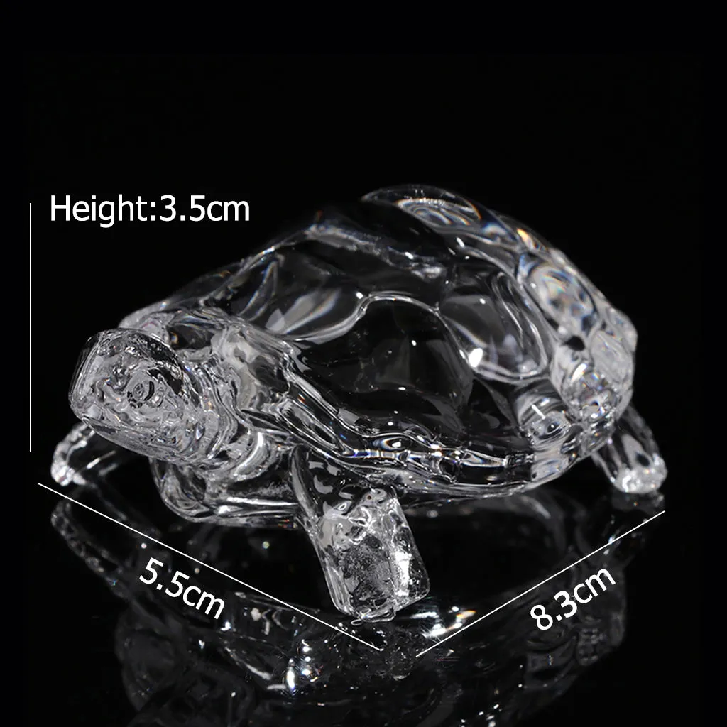 Feng Shui Crystal Tortoise Glass Turtle Chinese Feng Shui Decorations