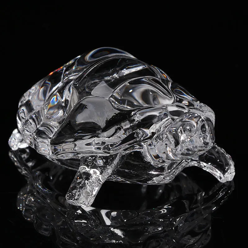 Feng Shui Crystal Tortoise Glass Turtle Chinese Feng Shui Decorations