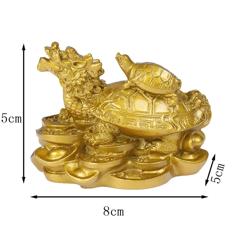 Feng Shui Dragon Tortoise Statue Chinese Good Luck Dragon Statue