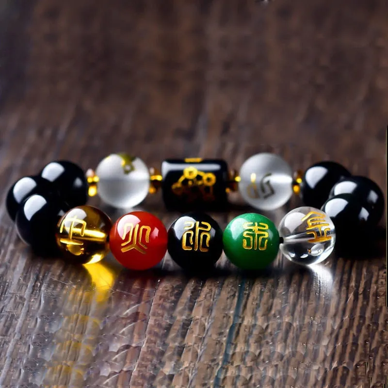 Five Element Wealth Prosperity Bracelet Feng Shui Lucky Charm Chinese Good Luck Bead Bracelet