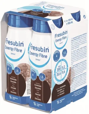 Fresubin Energy Fibre Chocolate 200ml x 4 - Bulk Buy Offer