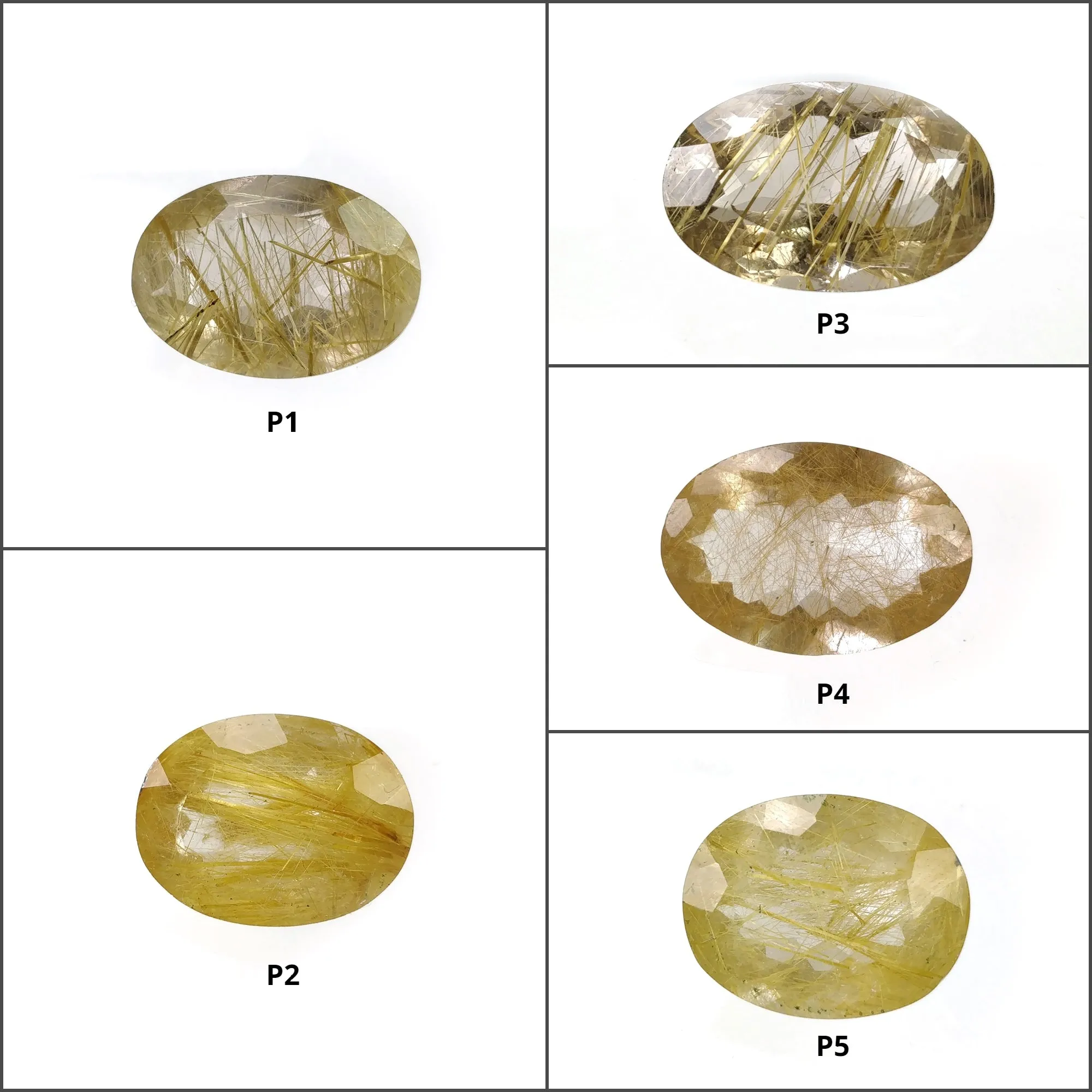 GOLDEN RUTILE QUARTZ Gemstone Normal Cut : Natural Untreated Unheated Rutile Oval Shape