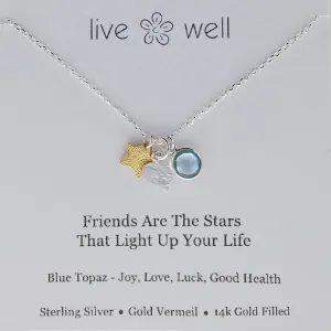 Good Friends Are The Stars Necklace By Live Well