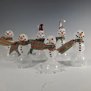 Handblown Glass Snowman Ornament & Figurine Collection