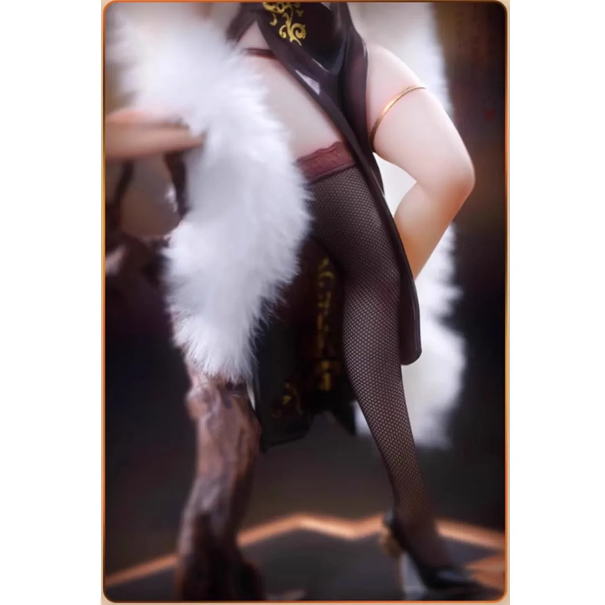 BearPanda Anime Figurine with Real Stockings, Eye-Tracking feature, Plush Shawl and Temperature-Sensitive Lacquer Cheongsam - The Phoenix Comes Edition