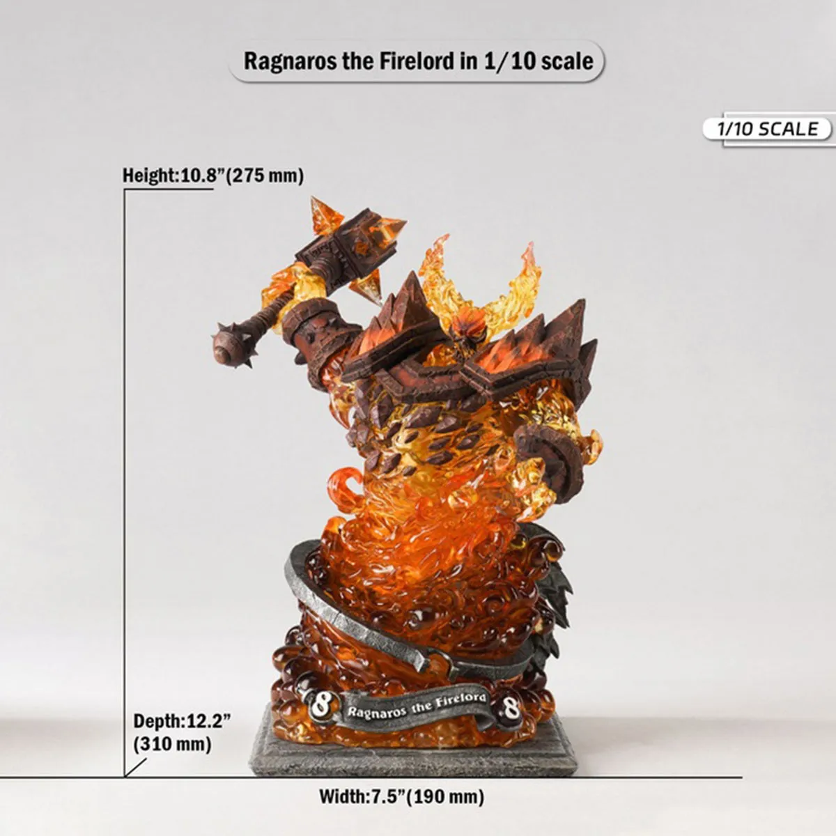 HiPlay HEX Collectibles, Ragnaros the Firelord, Statue Figurine