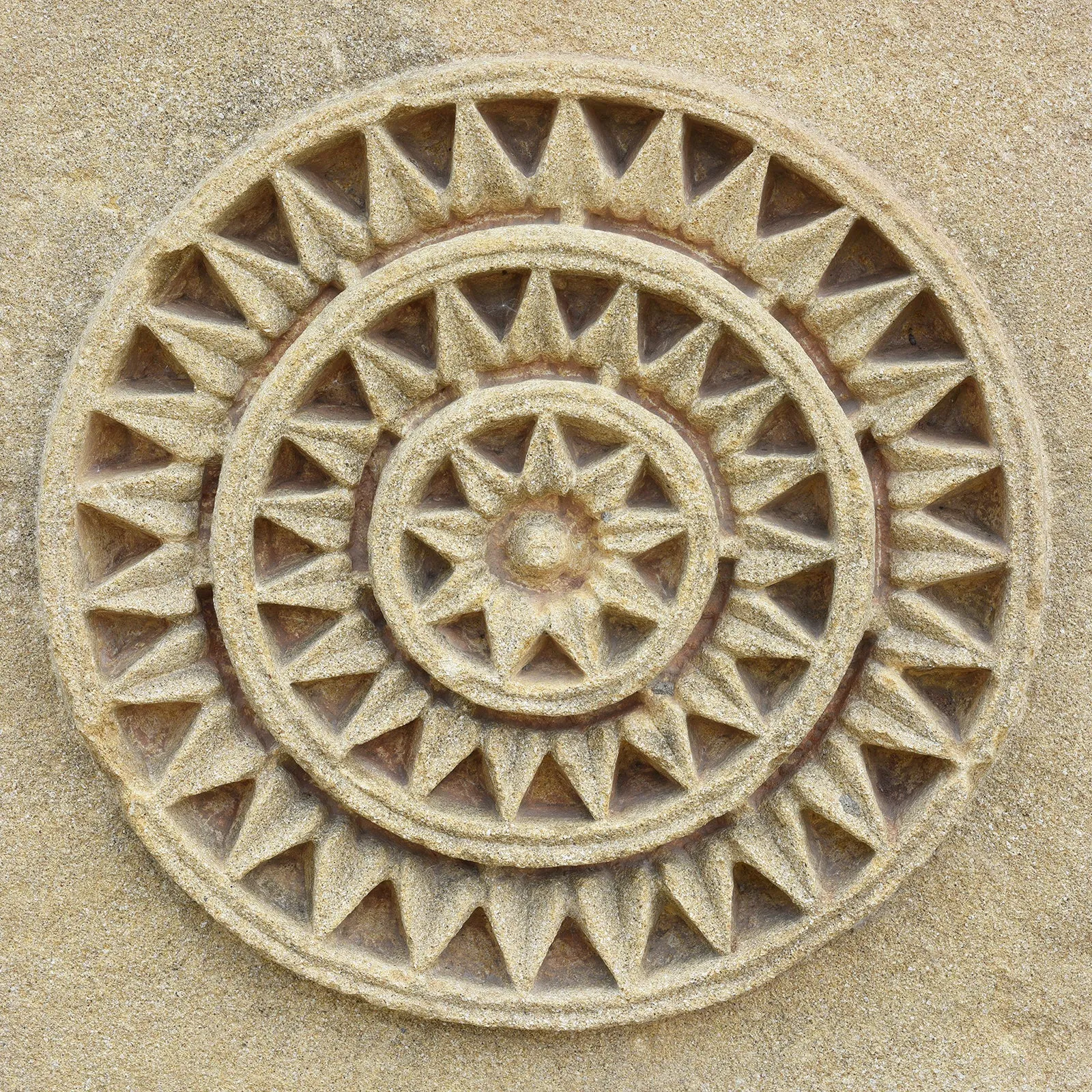 Indian Stone Panel From Jaisalmer - 19th Century