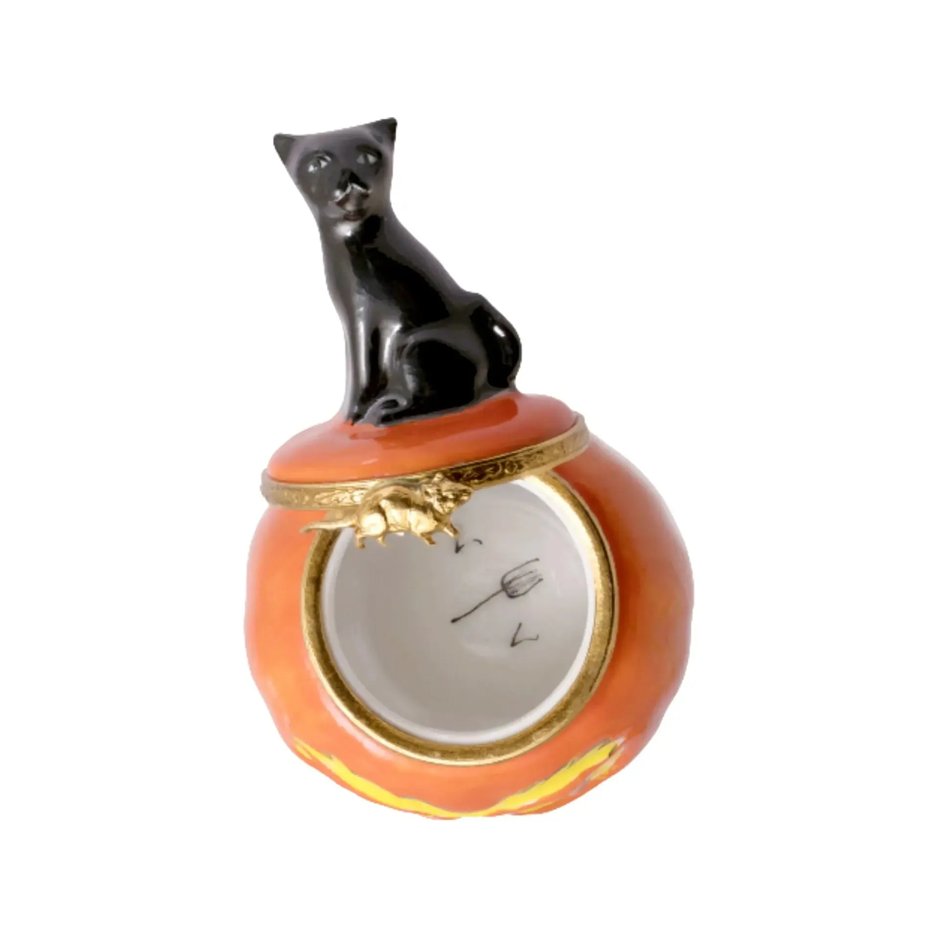 Jackolantern Black Halloween Cat