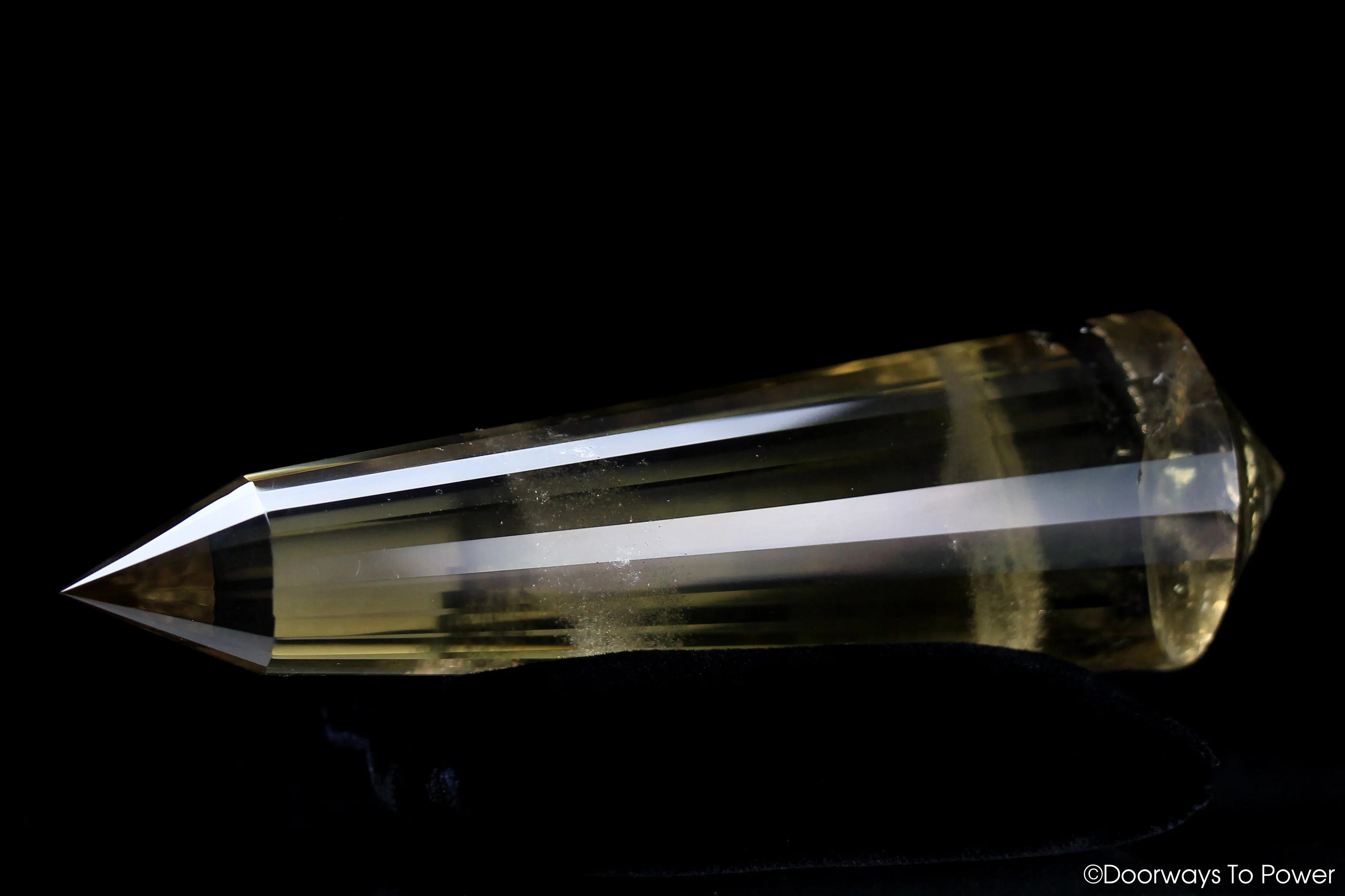 John of God Citrine 24 Sided Vogel Crystal 'Abundance' Quartz Wand | Rare