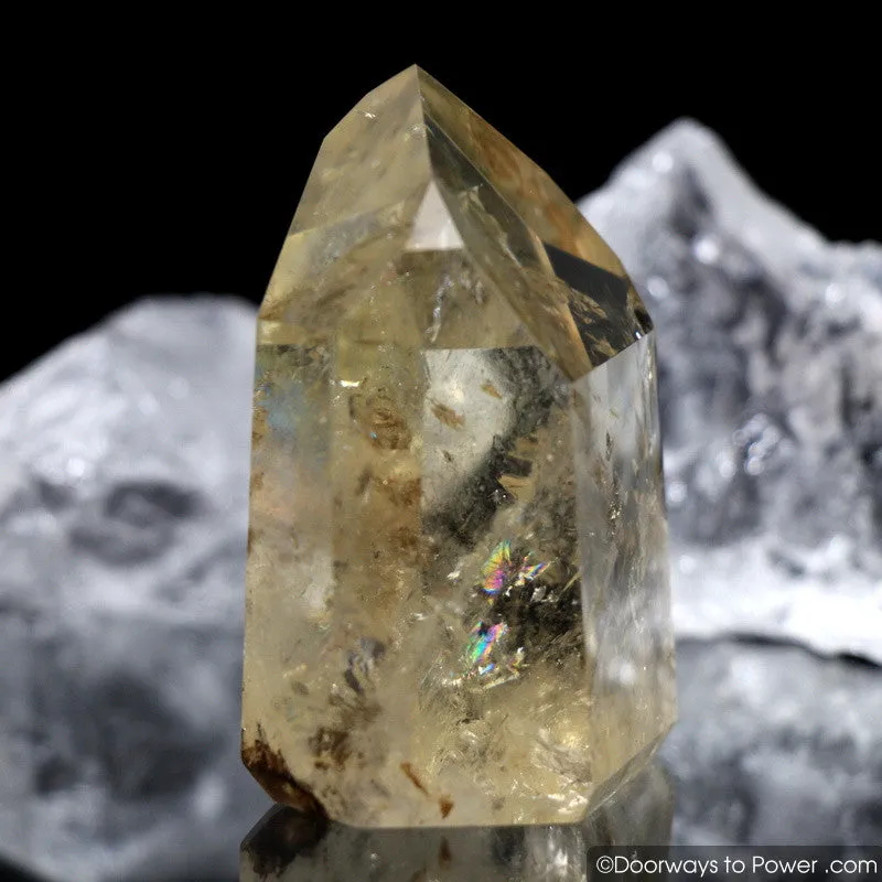 John of God Citrine Temple Heart Dow Casa Crystal Point 'Pure Prosperity'