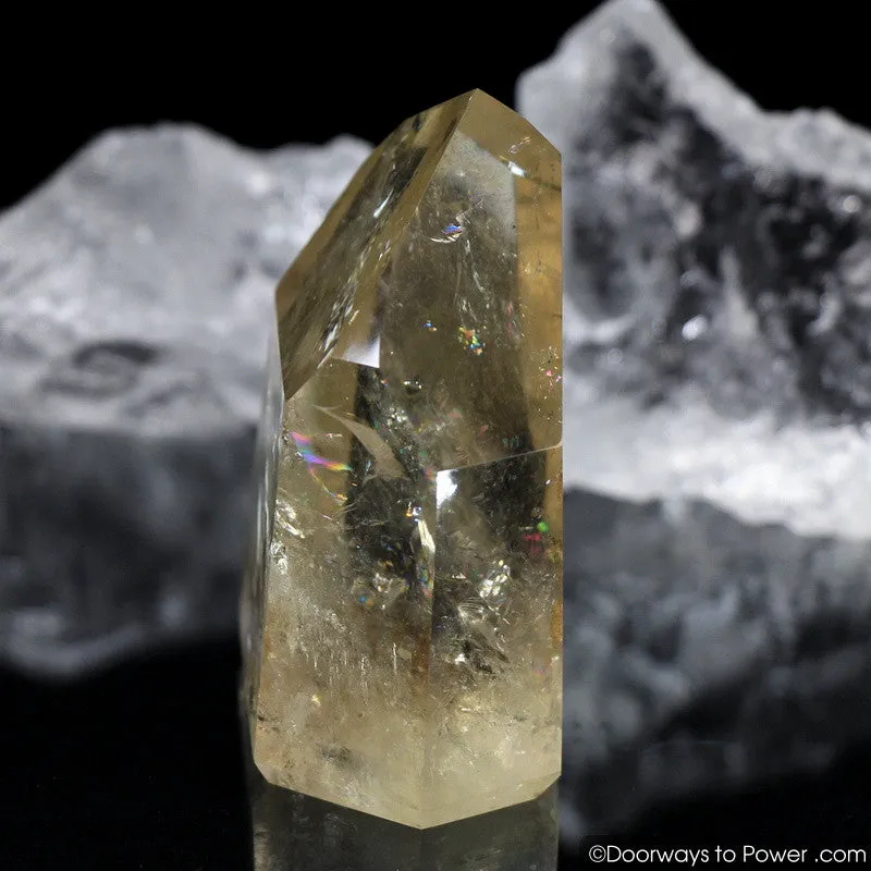 John of God Citrine Temple Heart Dow Casa Crystal Point 'Pure Prosperity'