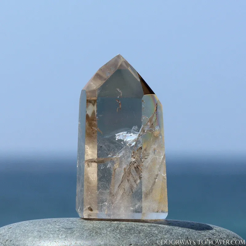 John of God Citrine Temple Heart Dow Crystal Point