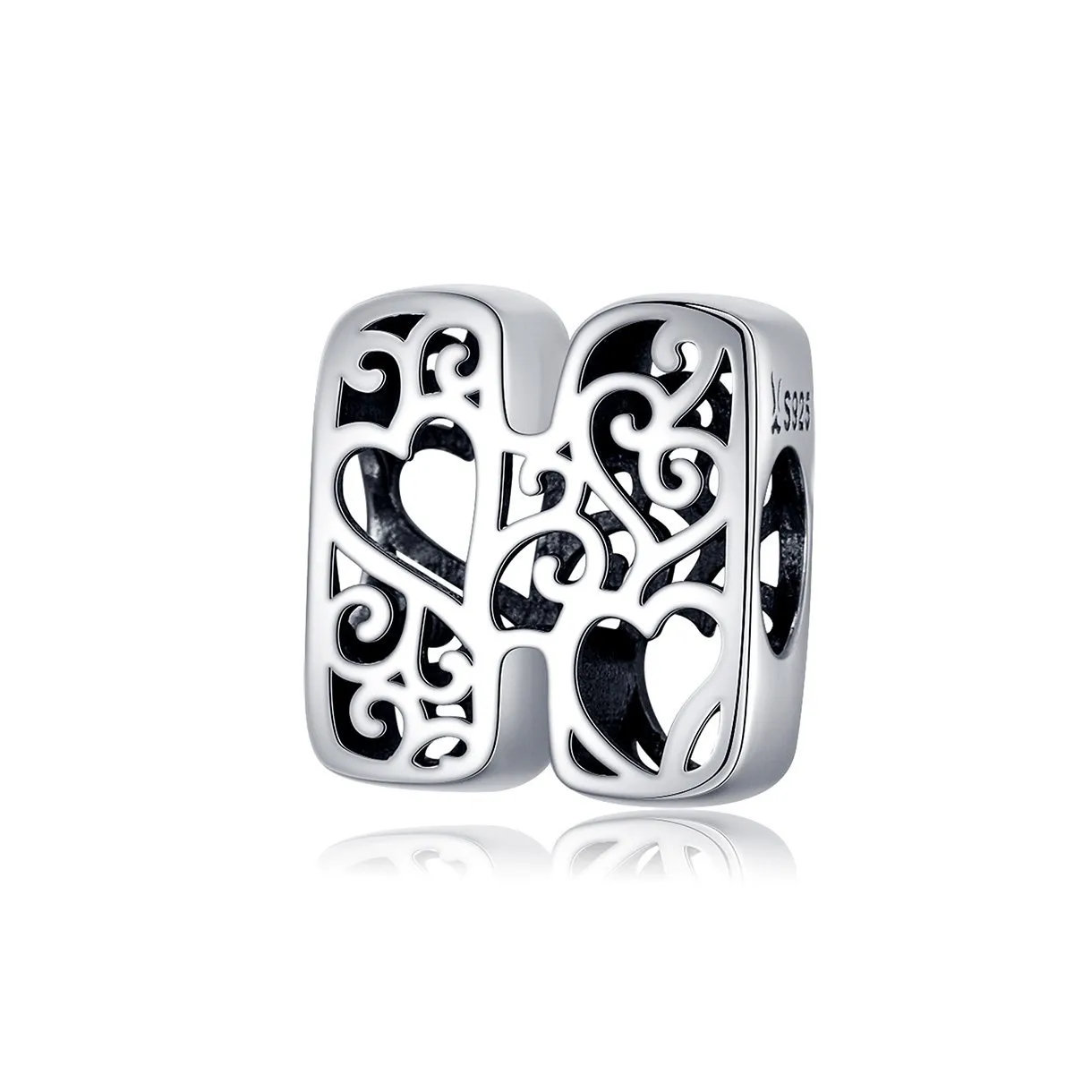 Magic Letters Collection Initial Letter A-Z 925 Sterling Silver Charms for Bracelet