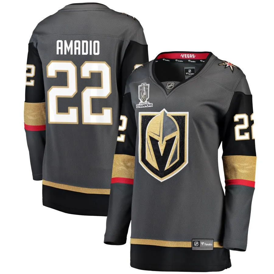 Michael Amadio  Vegas Golden Knights Fanatics Branded Women's 2023 Stanley Cup Champions Alternate Breakaway Jersey - Black