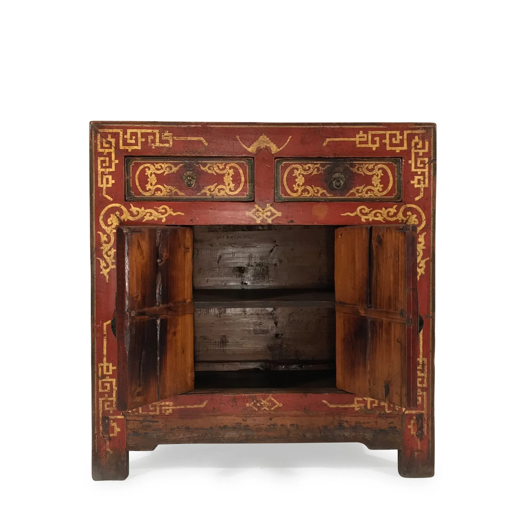 Mongolian Cabinet With Original Painting - 18thC