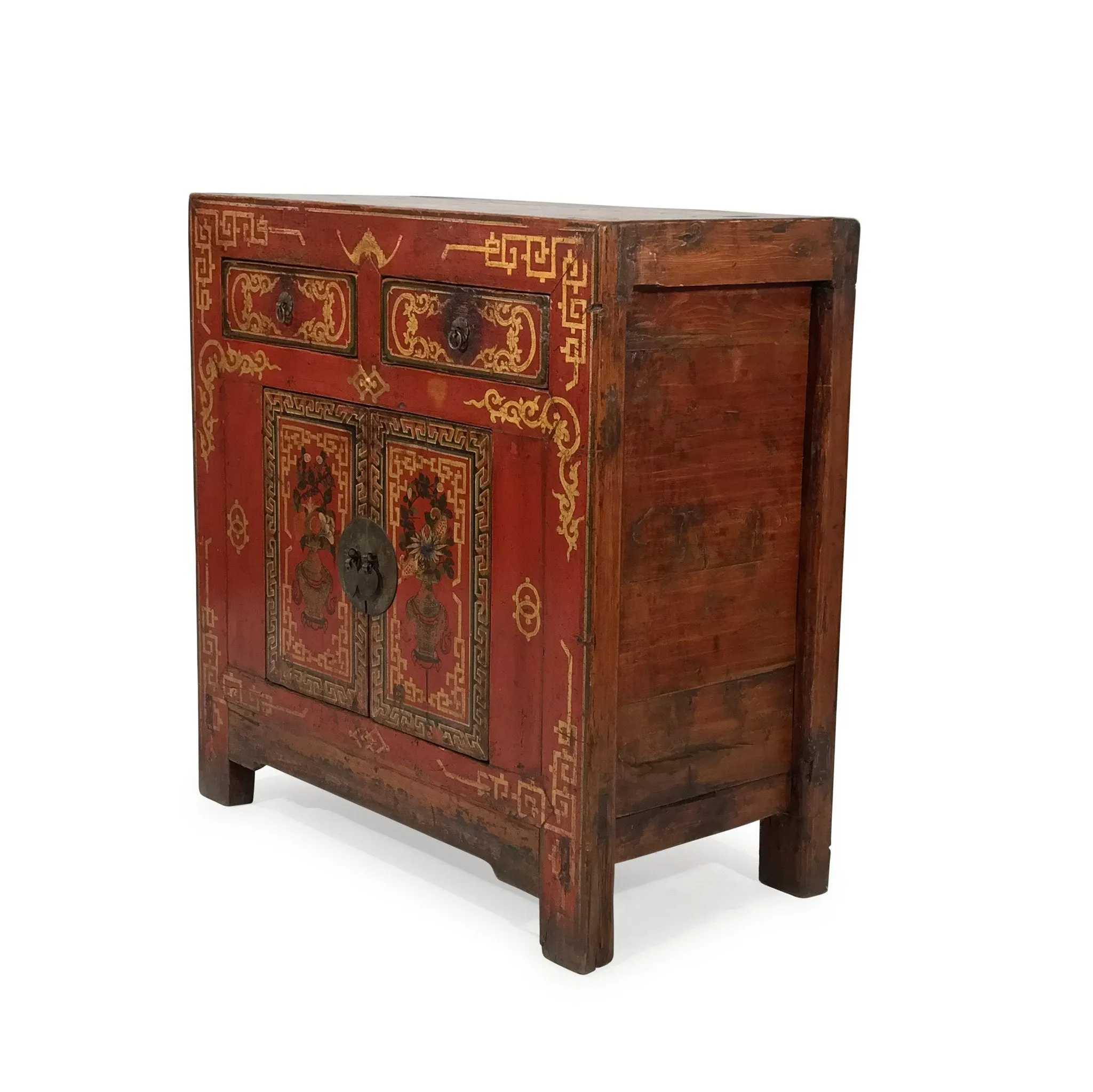 Mongolian Cabinet With Original Painting - 18thC