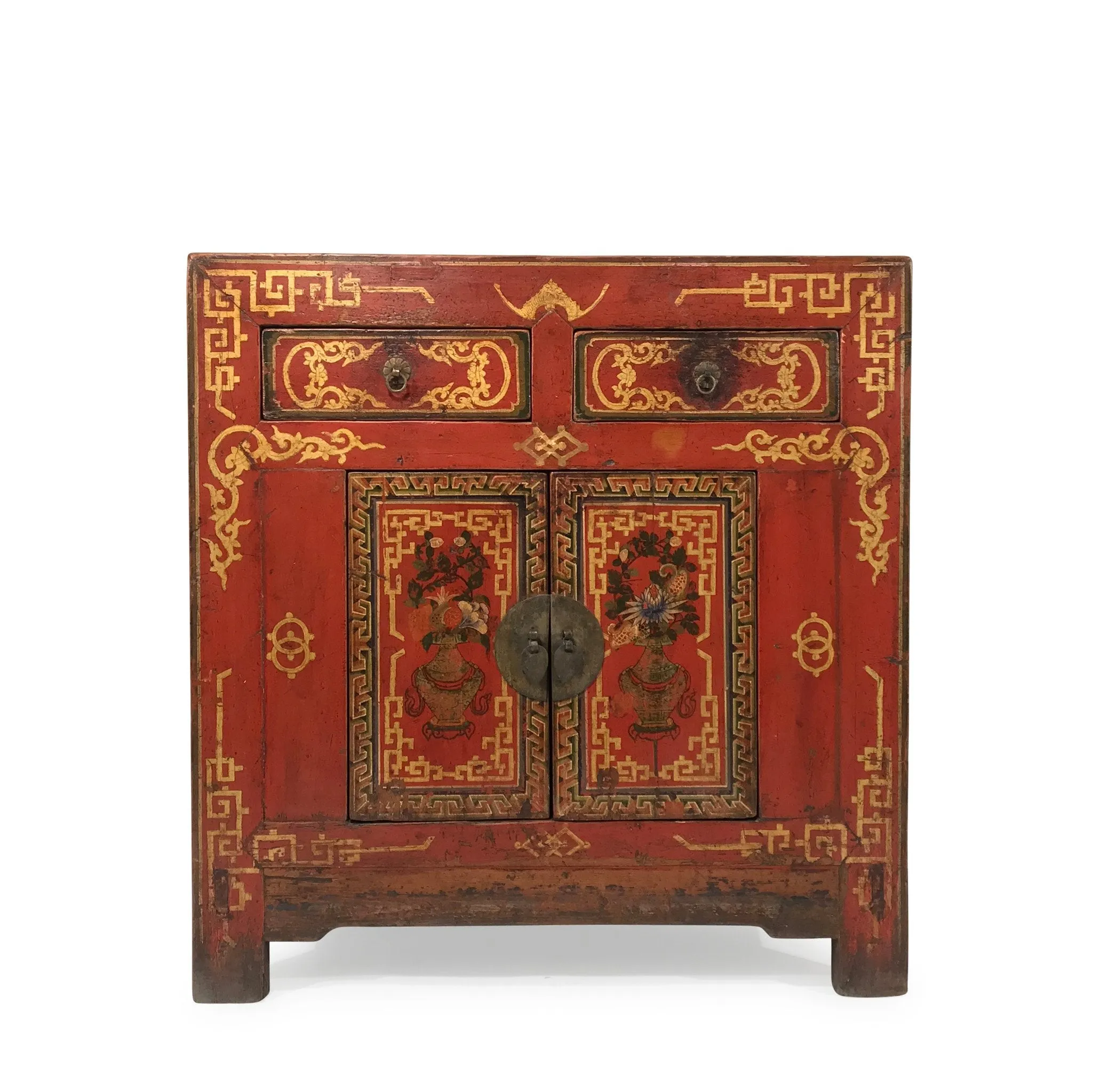 Mongolian Cabinet With Original Painting - 18thC