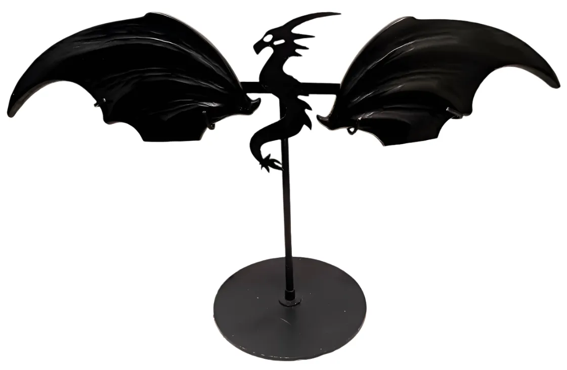 Obsidian Crystal Dragon Wings