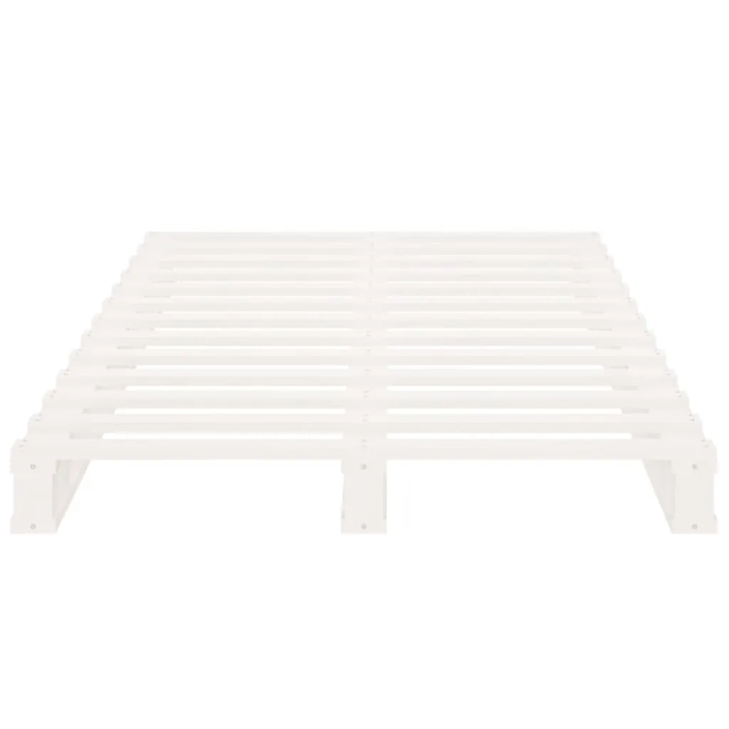 Pallet Bed without Mattress White 100x200 cm Solid Wood