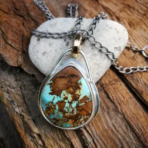 Royston Turquoise Mixed Metal Necklace