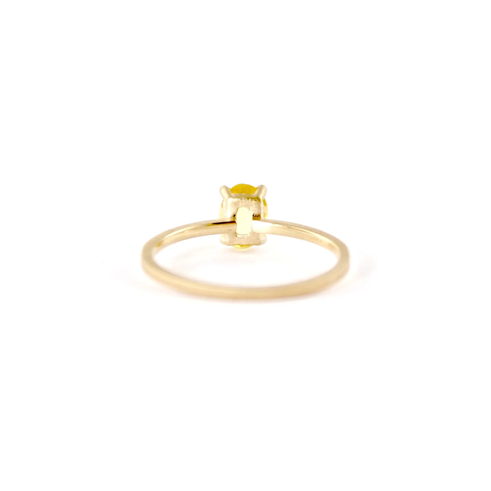 Stacking Stone with Golden Beryl Ring by Dawes Designs