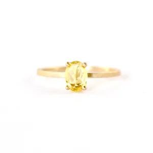 Stacking Stone with Golden Beryl Ring by Dawes Designs