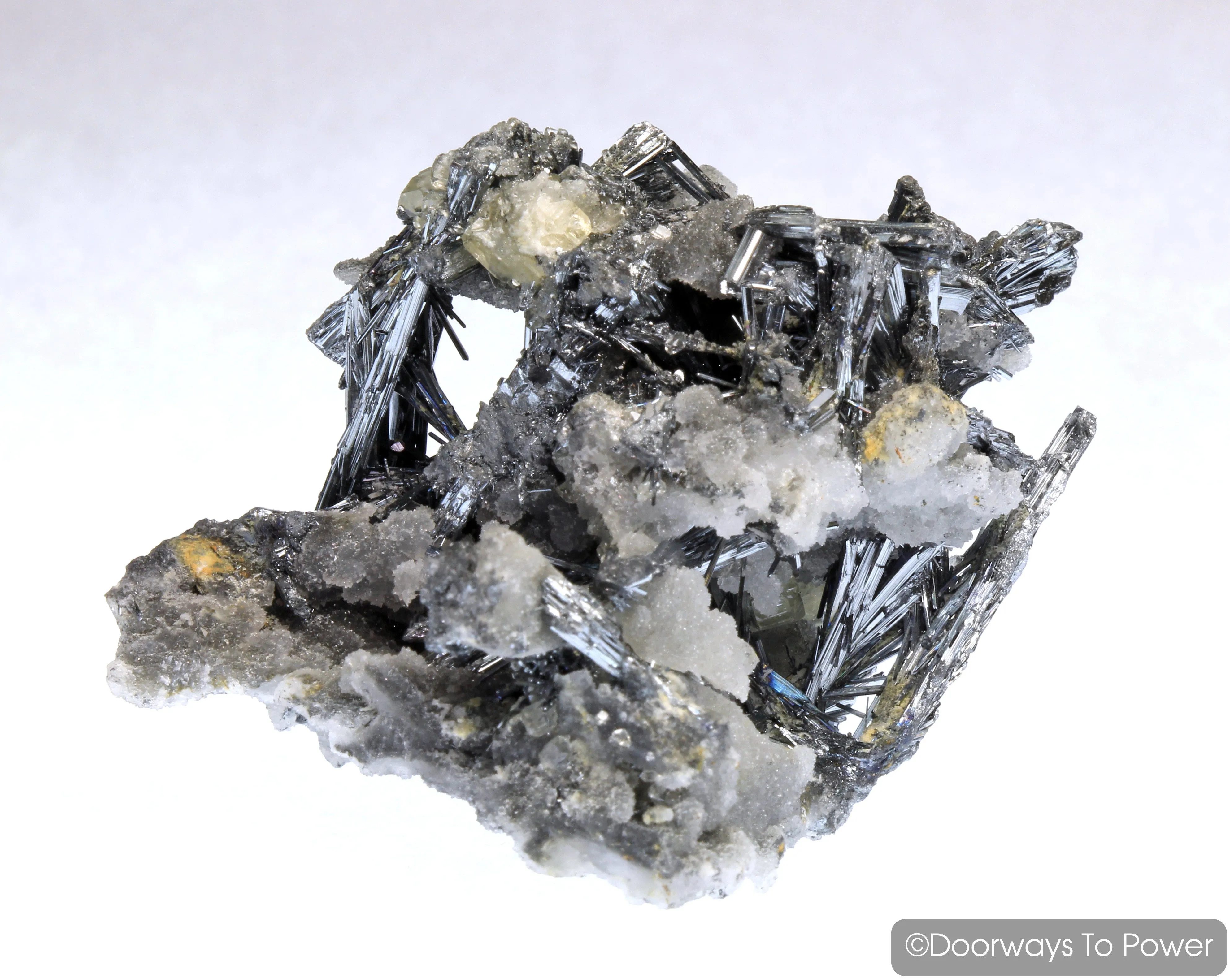 Stibnite & Calcite Specimen 'ODYSSEY'  Collectors Quality