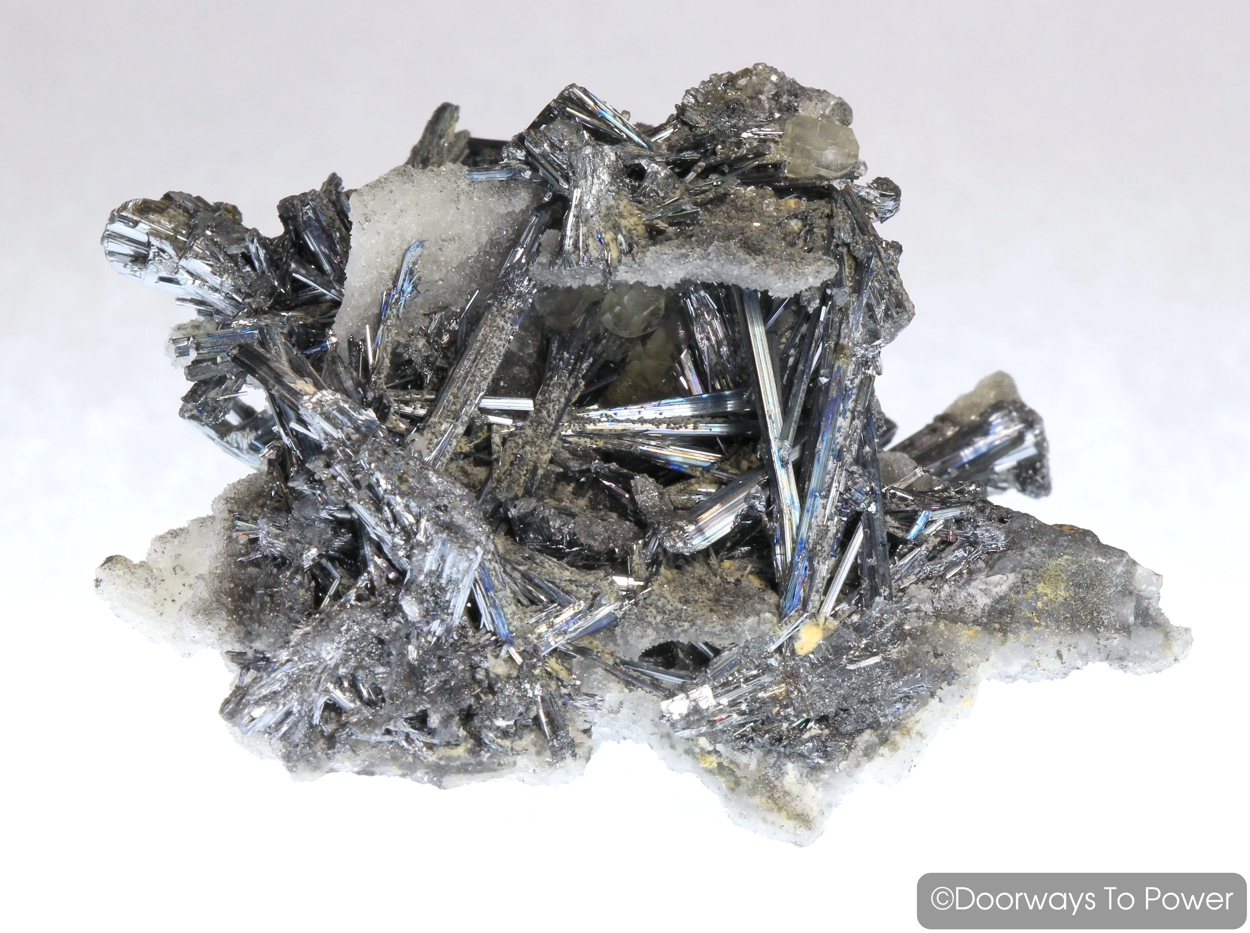 Stibnite & Calcite Specimen 'ODYSSEY'  Collectors Quality