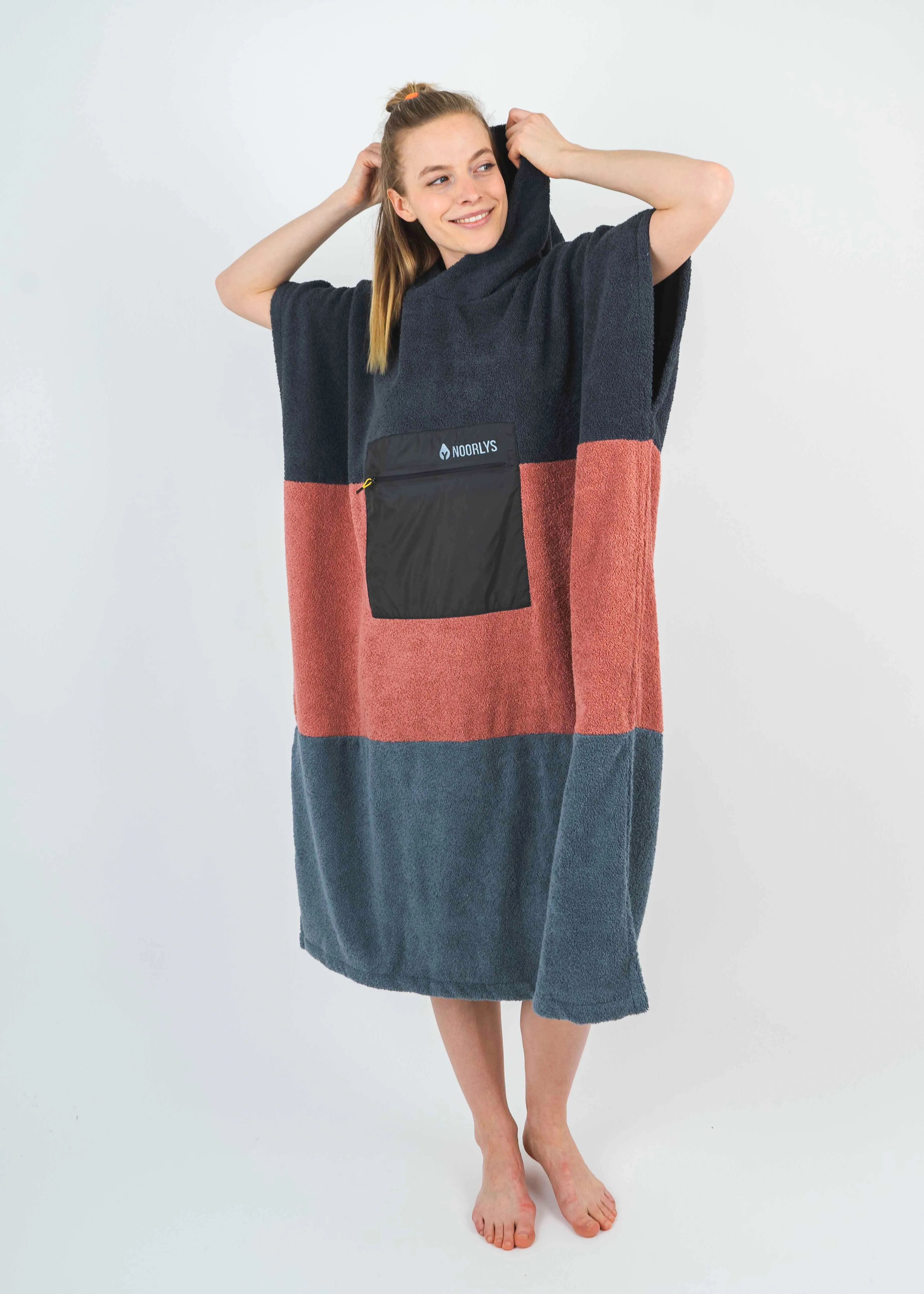 Surf-Poncho TREE Anthracite/Rose/Stormy