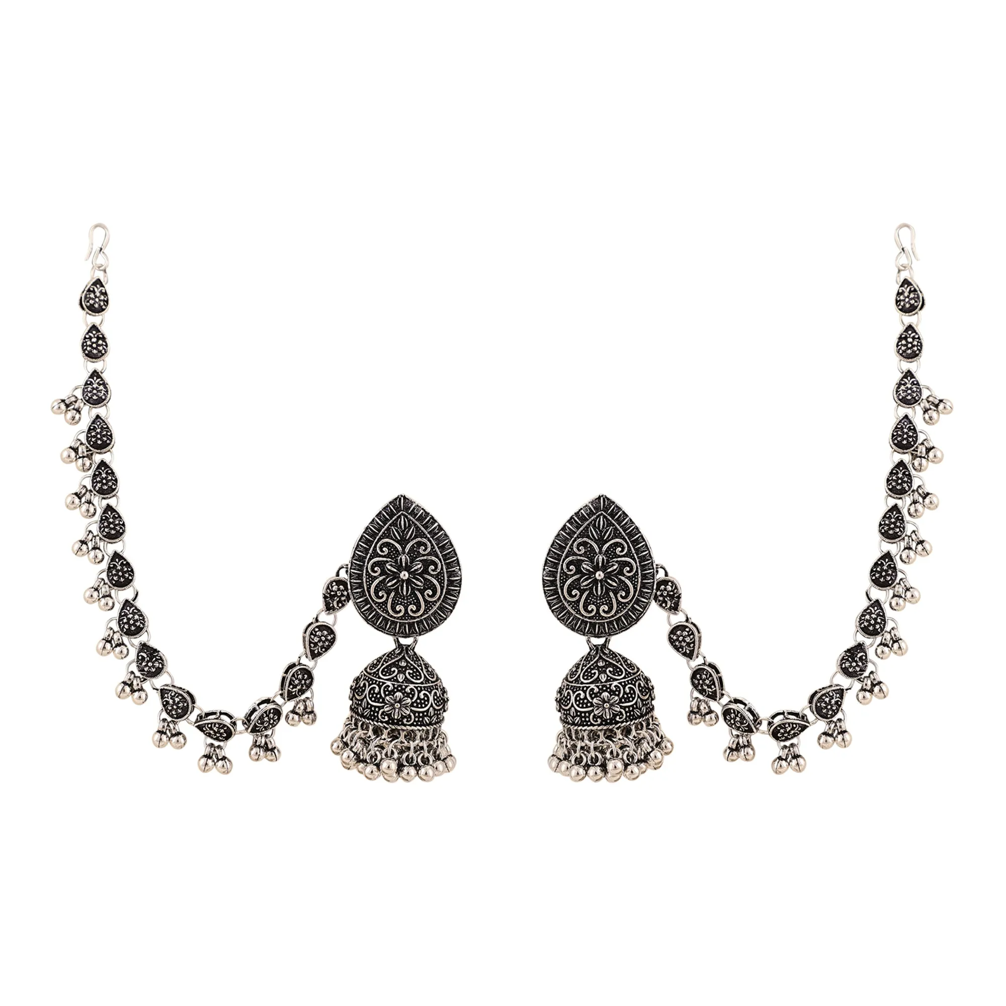 Traditional Oxidized Jhumka Combo