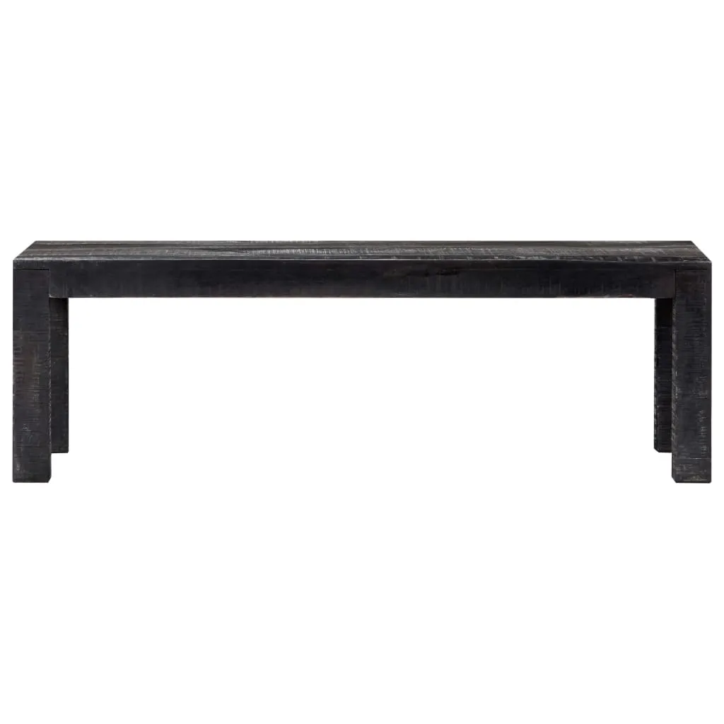 vidaXL Coffee Table Black 110x50x35 cm Solid Mango Wood