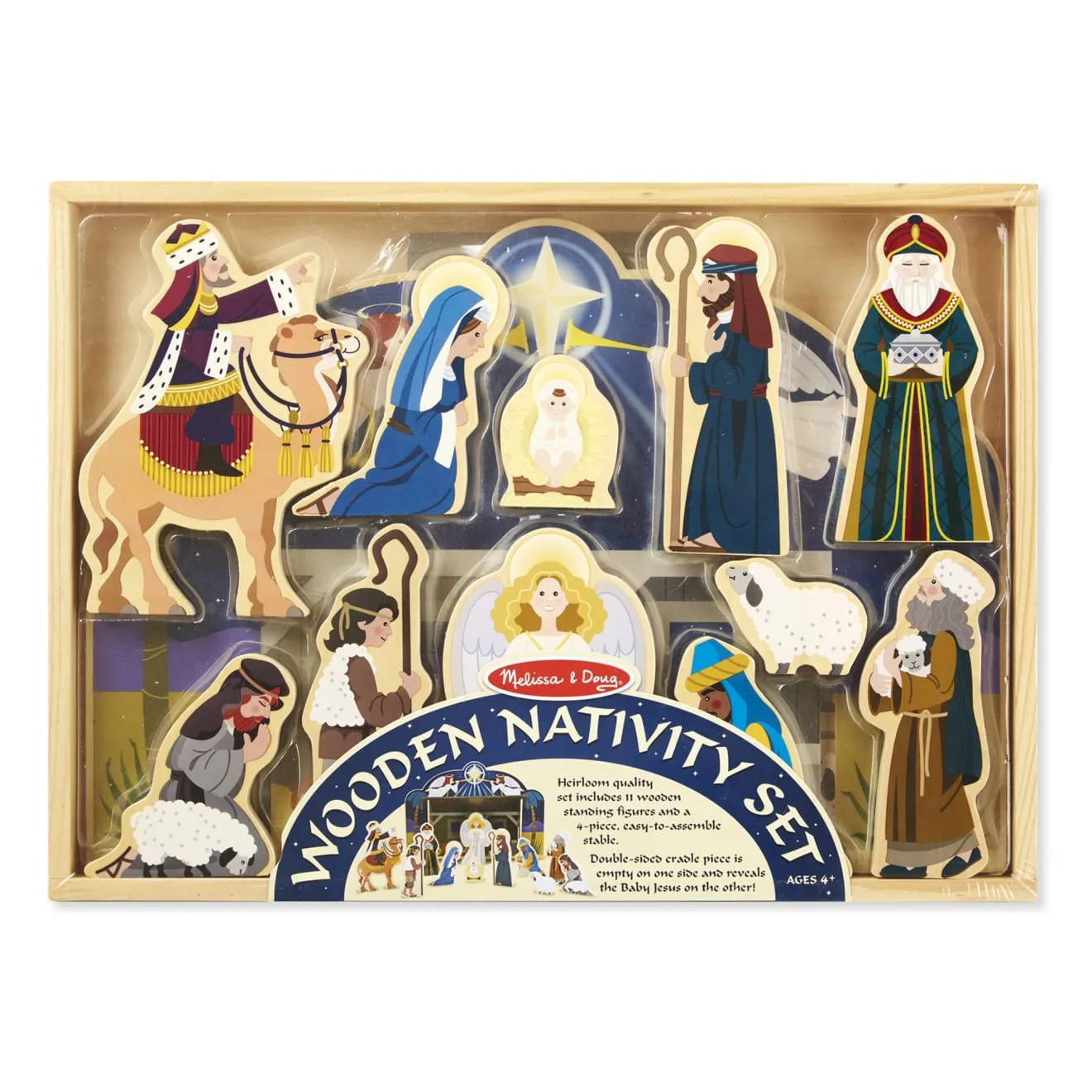 Wooden Christmas Nativity Set