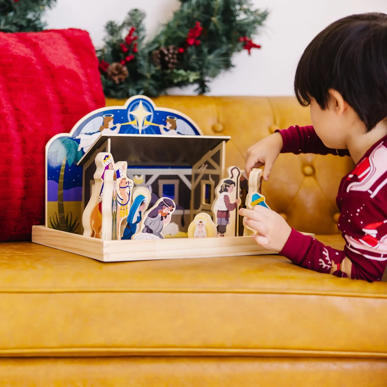 Wooden Christmas Nativity Set