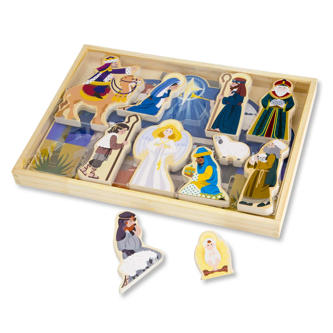 Wooden Christmas Nativity Set