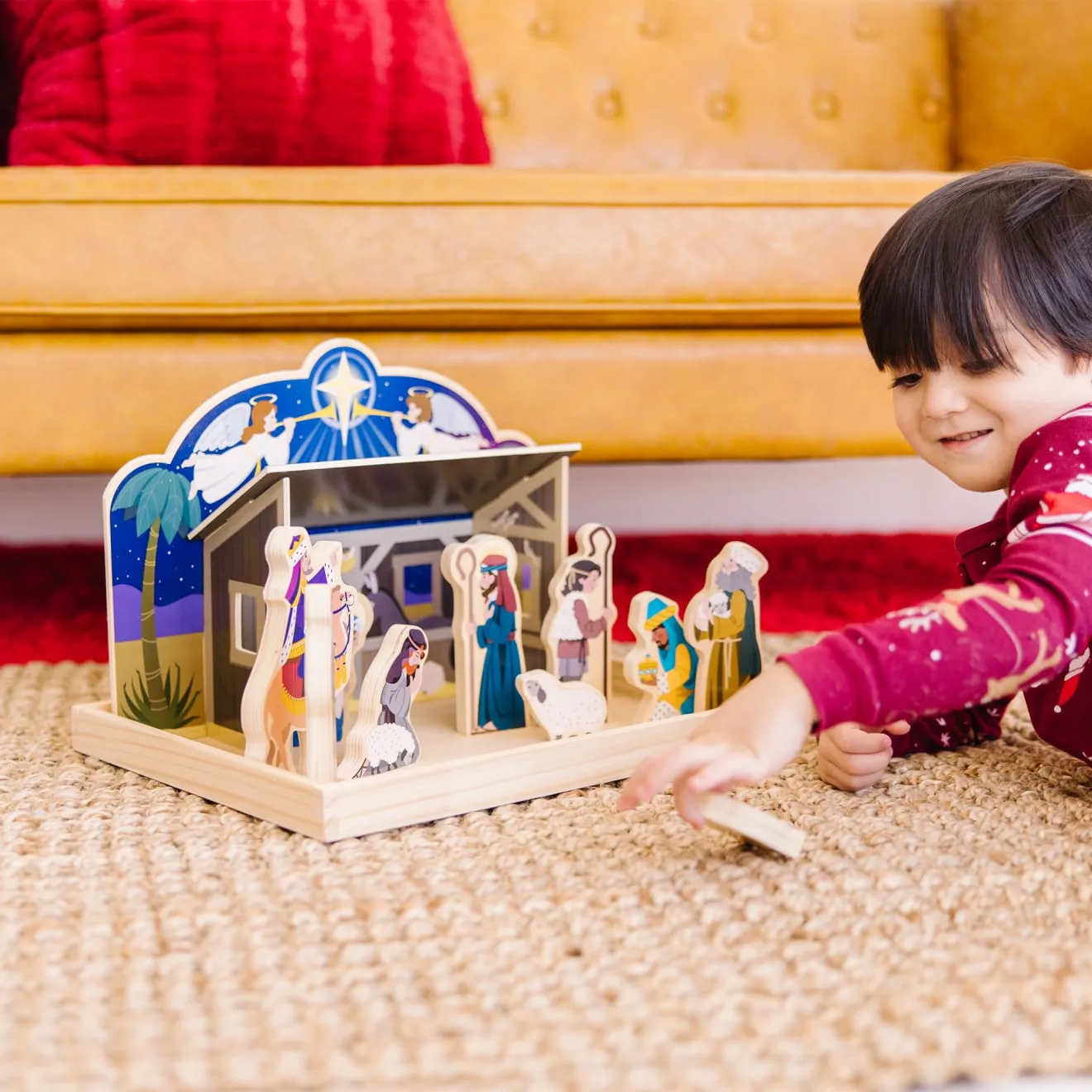 Wooden Christmas Nativity Set