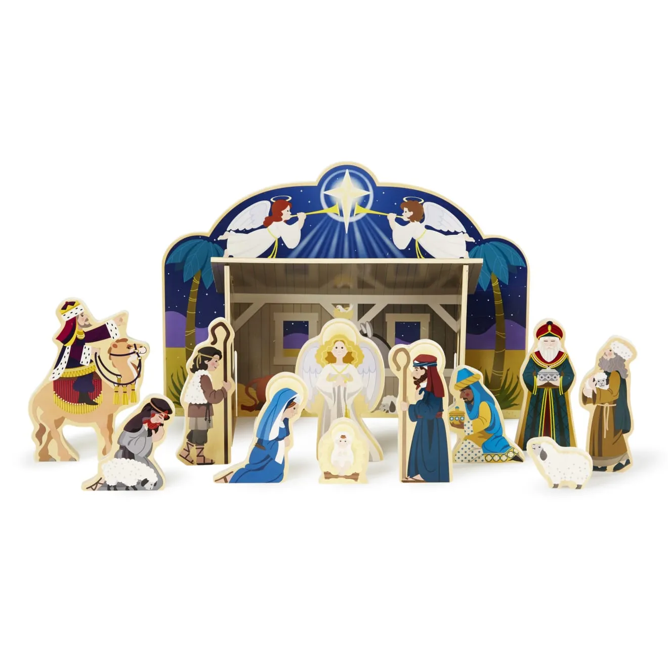 Wooden Christmas Nativity Set